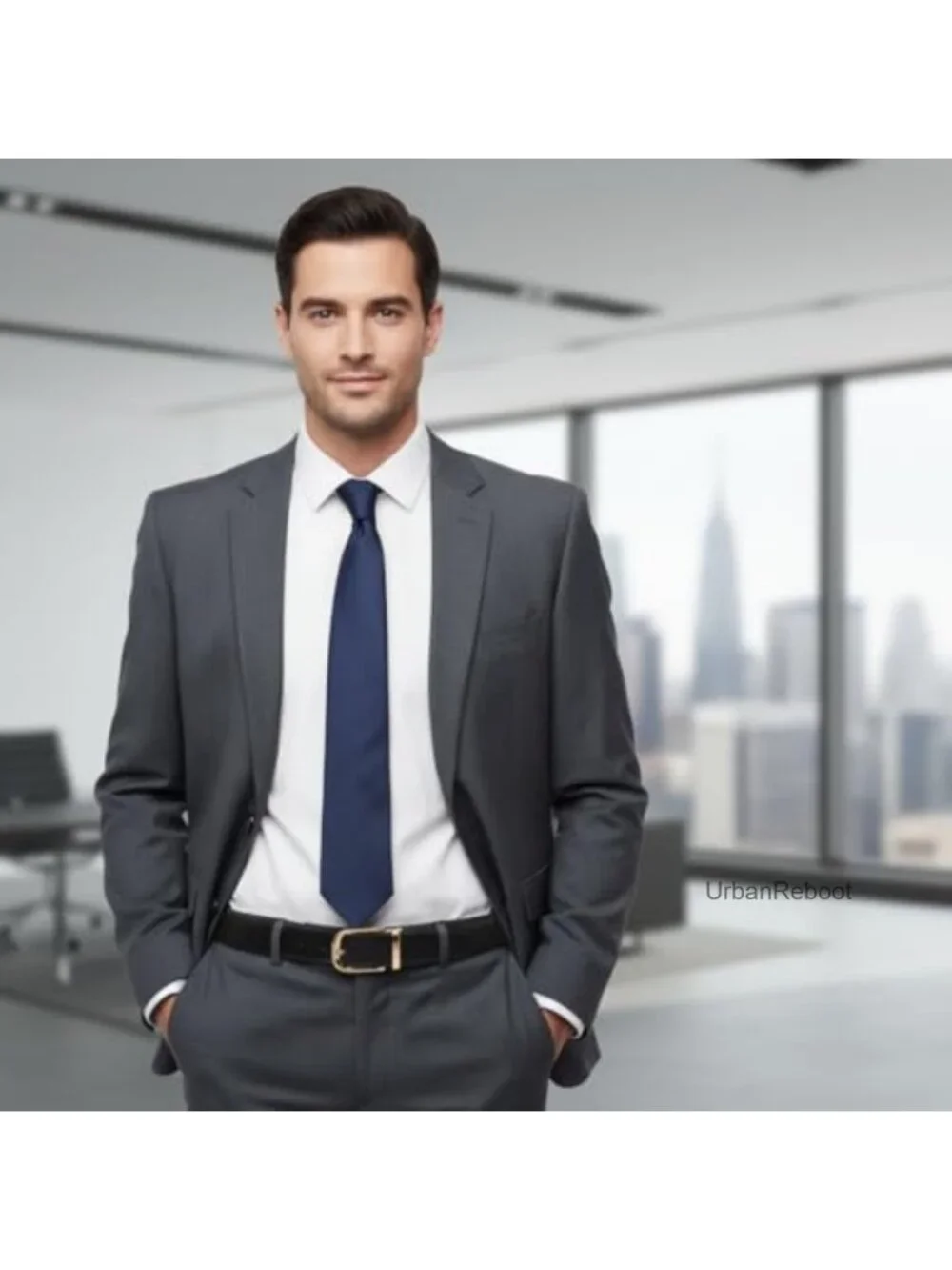 Reversible Leather Belt for Men Dress Classic 1.25